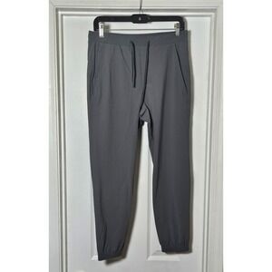 Peter Manning Workout Jogger Pants 30/32x25 Gray Stretch Pull On Pockets